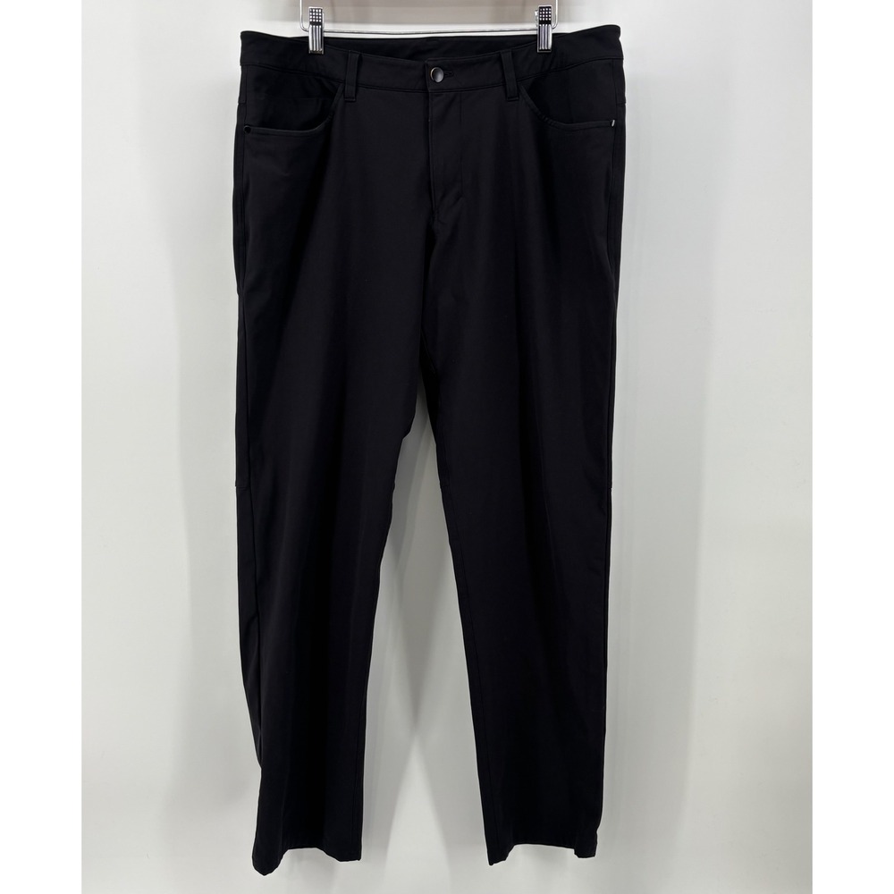 Lululemon ABC Tech Pants Men's 36x31 Black Warpstreme Classic